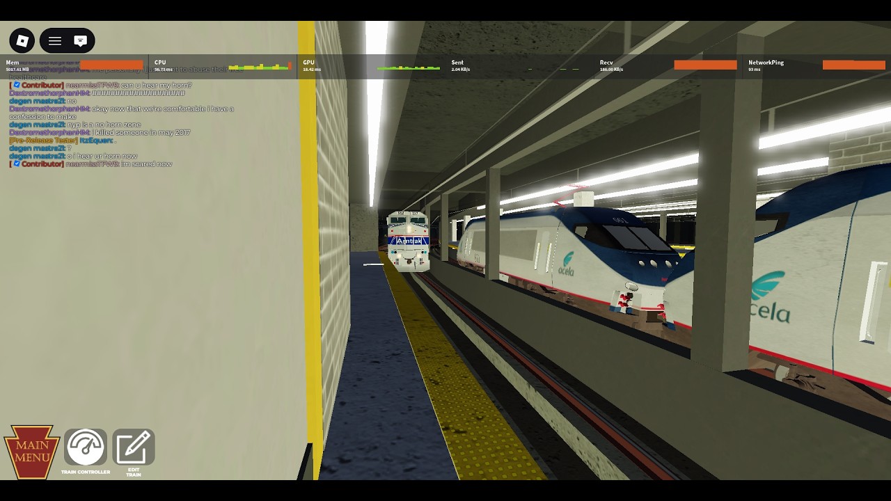 Amtrak HHP-8 Doubleheader NER Rainbow Consist (NY Penn - 30th St; Limited Stops) | Roblox NEC Sim