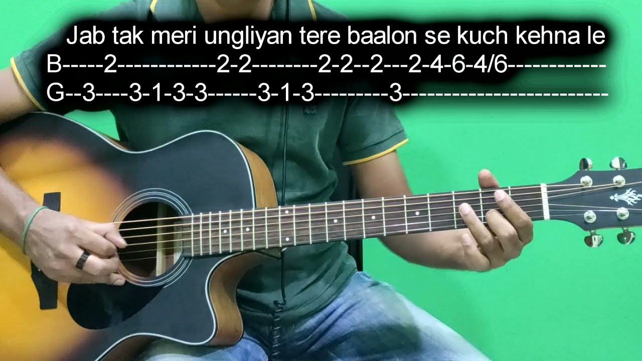 Jab Tak - MS Dhoni | Guitar Written Tabs Lesson Step by Step