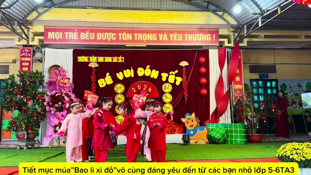Hoạt động trải nghiệm “Bé vui đón Tết”- Trường Mầm non Đoan Bái số 2 năm 2026