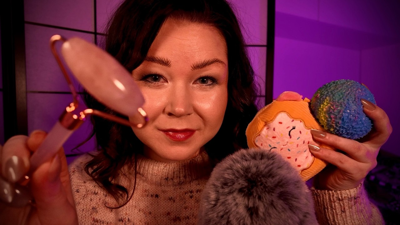 ASMR personal attention 💜 kyselen susta + hemmottelu nukahtamiseen