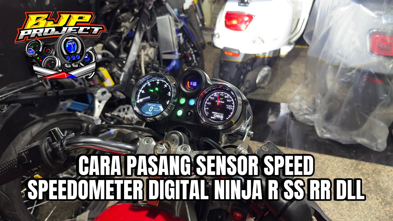 CARA PASANG SENSOR SPEED MAGNET SPEEDOMETER DIGITAL NINJA R SS RR OLD DLL