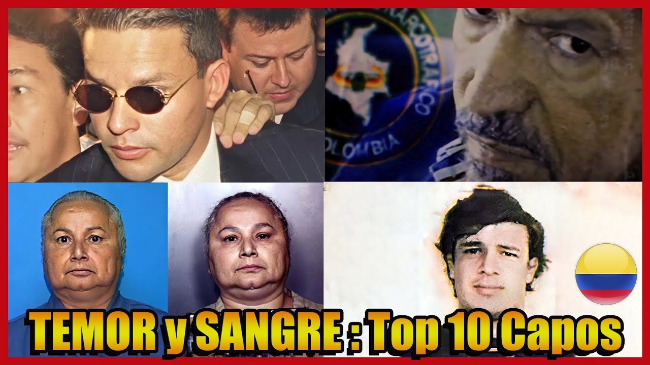 TOP 10 Capos COLOMBIANOS Mas TEMIBLES y PODEROSOS