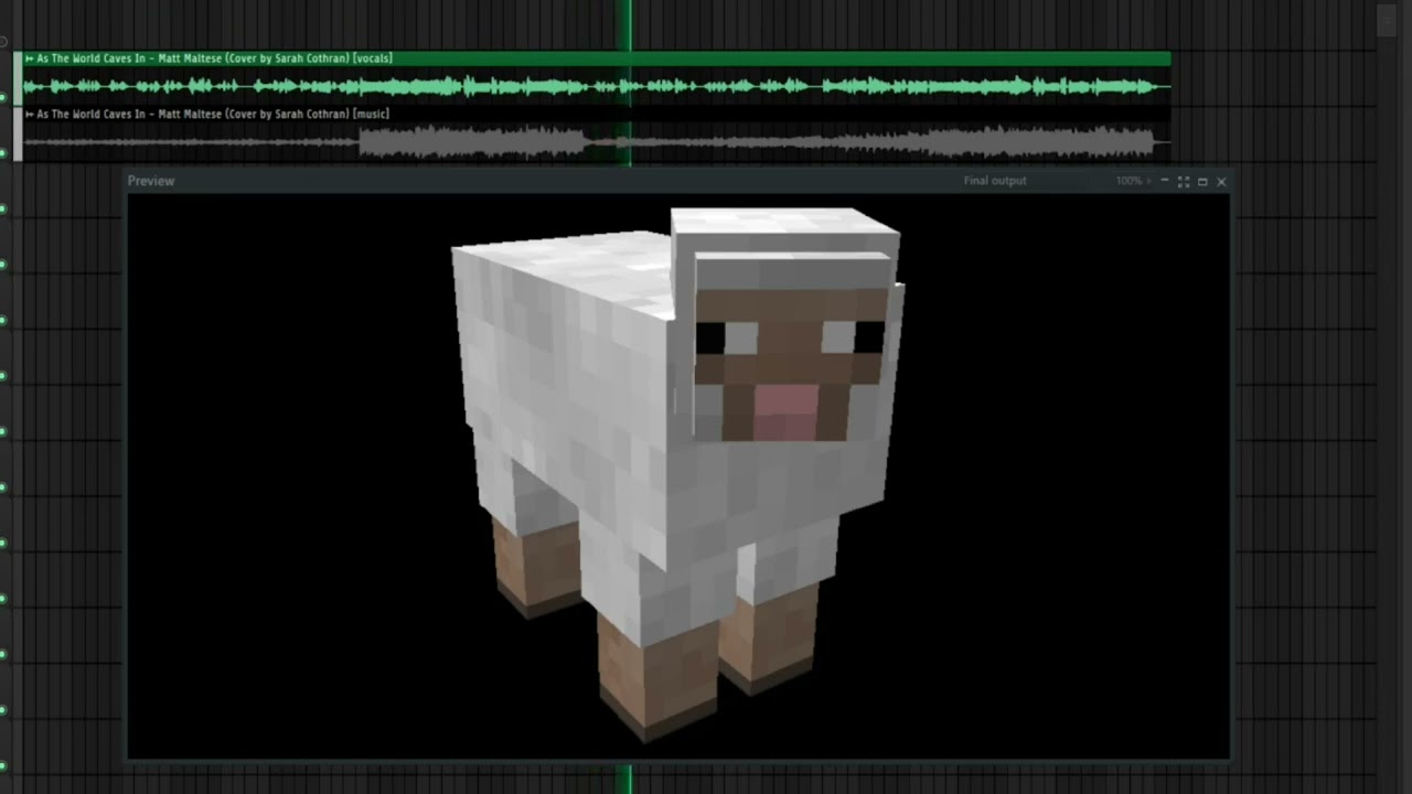 (Ai Cover) Minecraft Sheep Sings As the World Caves in