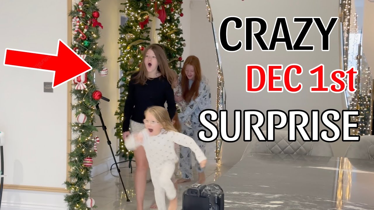 WAKING UP TO A CRAZY DECEMBER 1st CHRISTMAS SURPRISE!