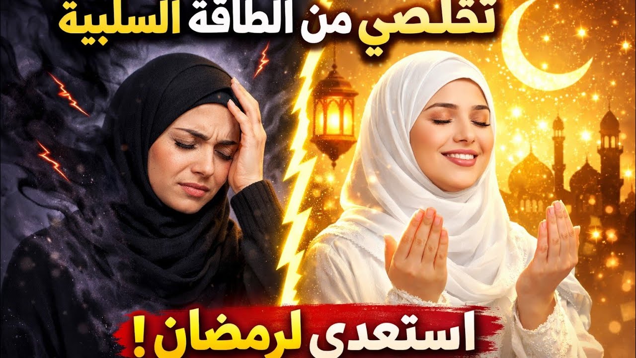 كيف تتخلص المرأة من الطاقة السلبية 🤔...مع قرب شهر رمضان...
