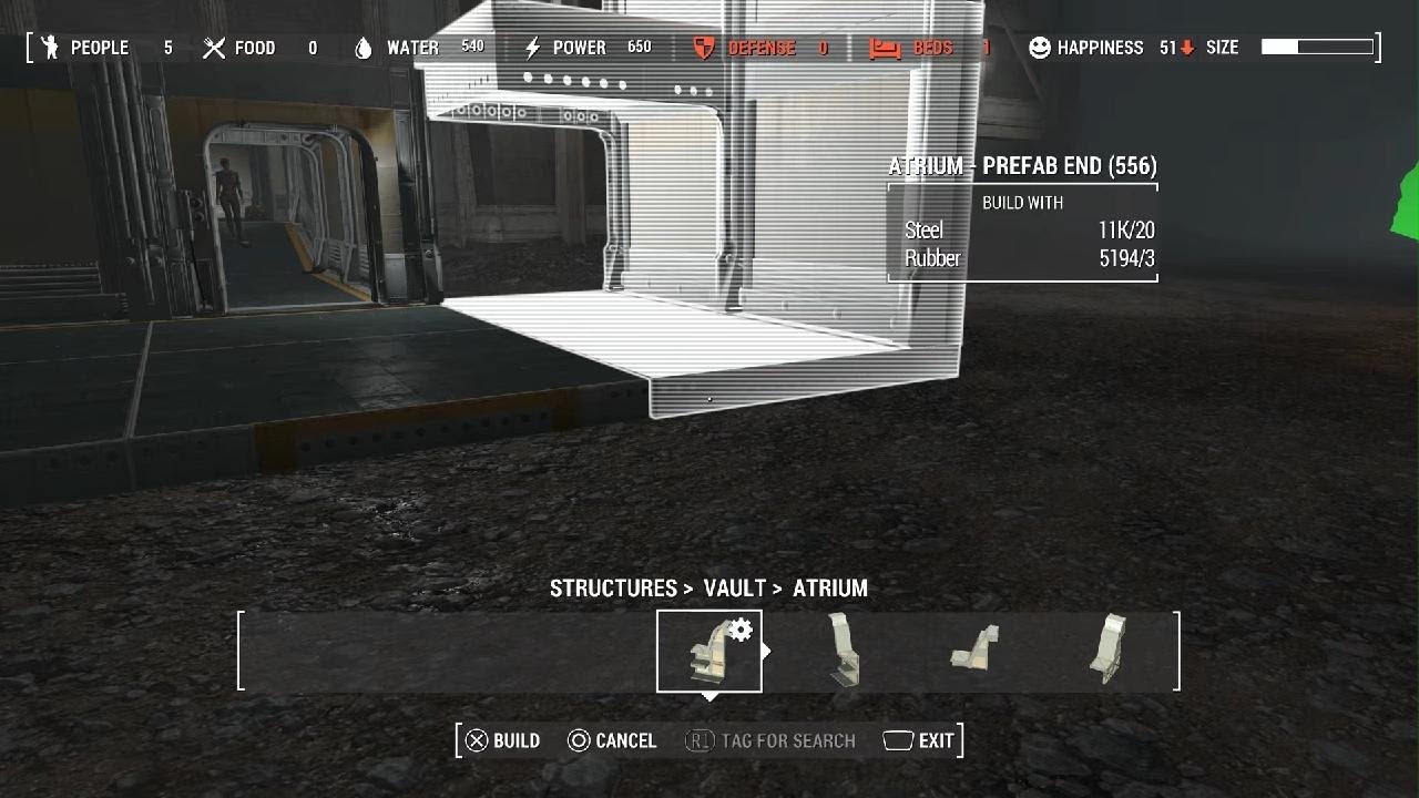 Silent Ninja How To Build Atrium In Vault 88 Fallout 4