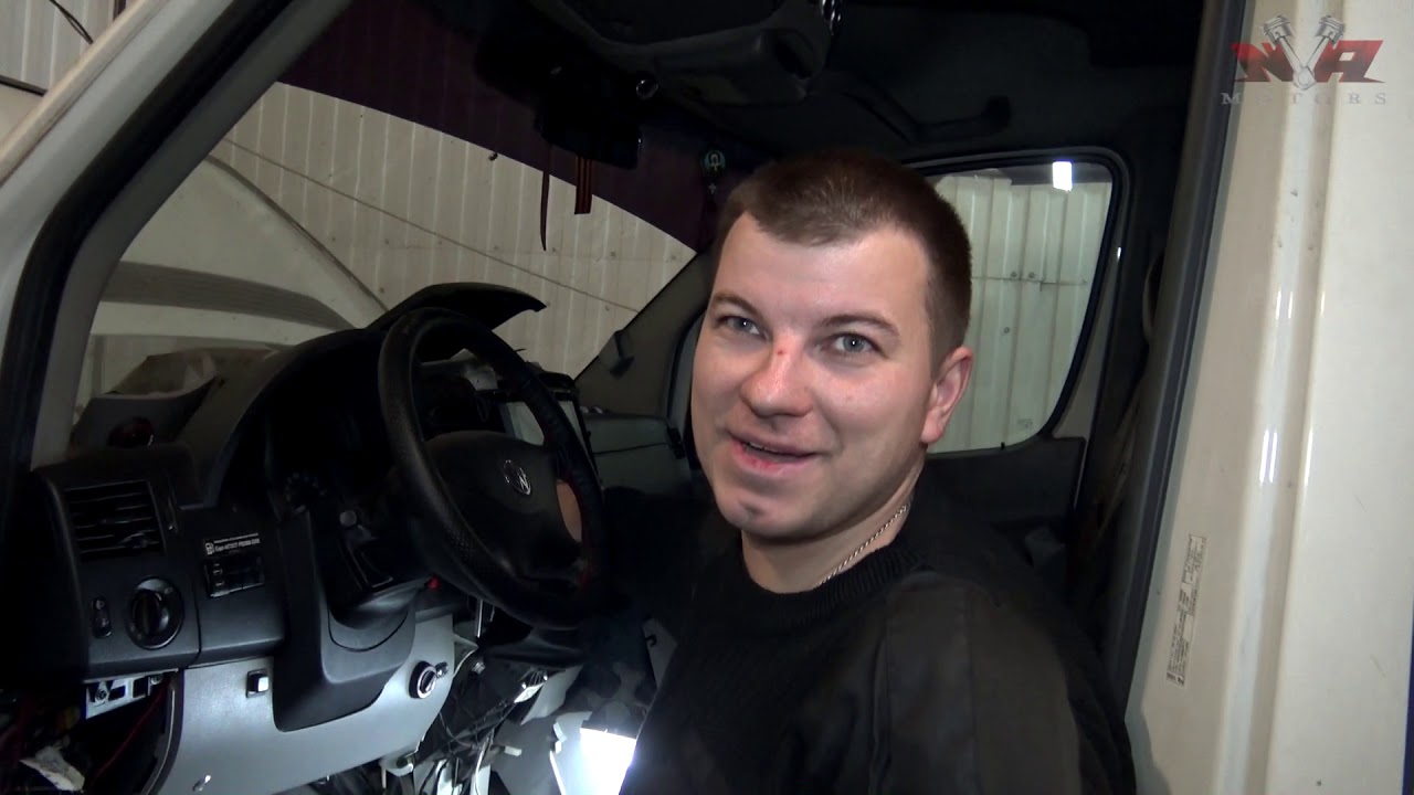 VW Crafter swap V8 часть1 работаем...