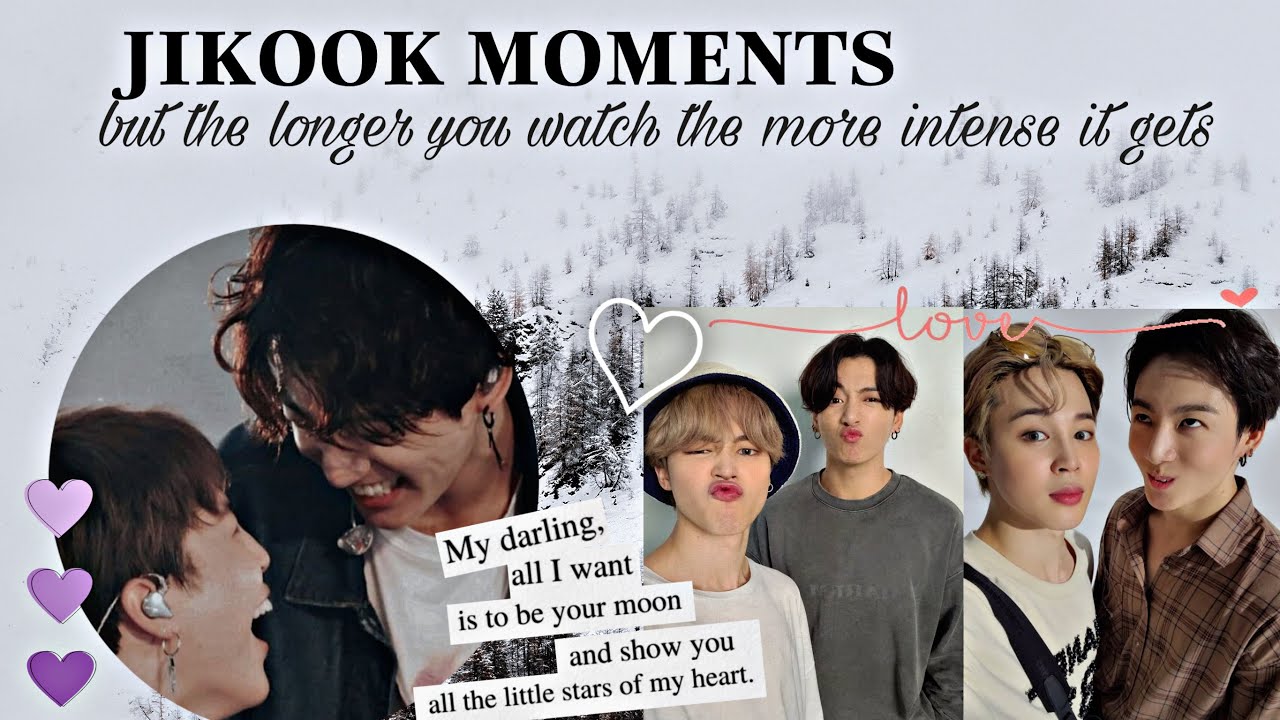 JIKOOK MOMENTS but the longer you watch the more intense it gets