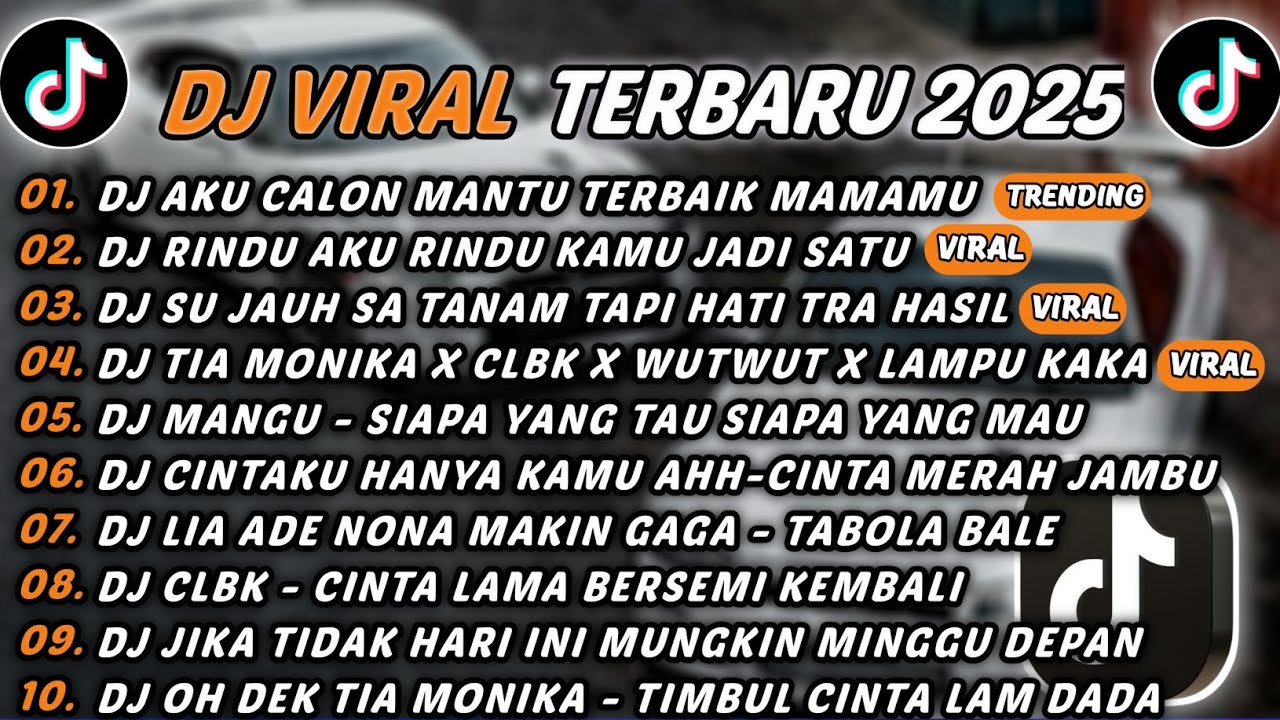 DJ TIKTOK TERBARU 2025 - DJ AKU CALON MANTU TERBAIK MAMAMU🎵DJ RINDU AKU RINDU KAMU JADI SATU🎵