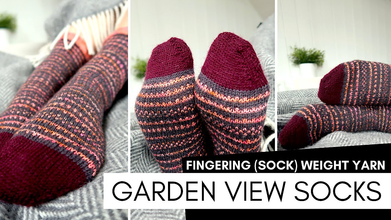 Garden View Socks - knitting pattern by Barbara Nalewko | knittingILove