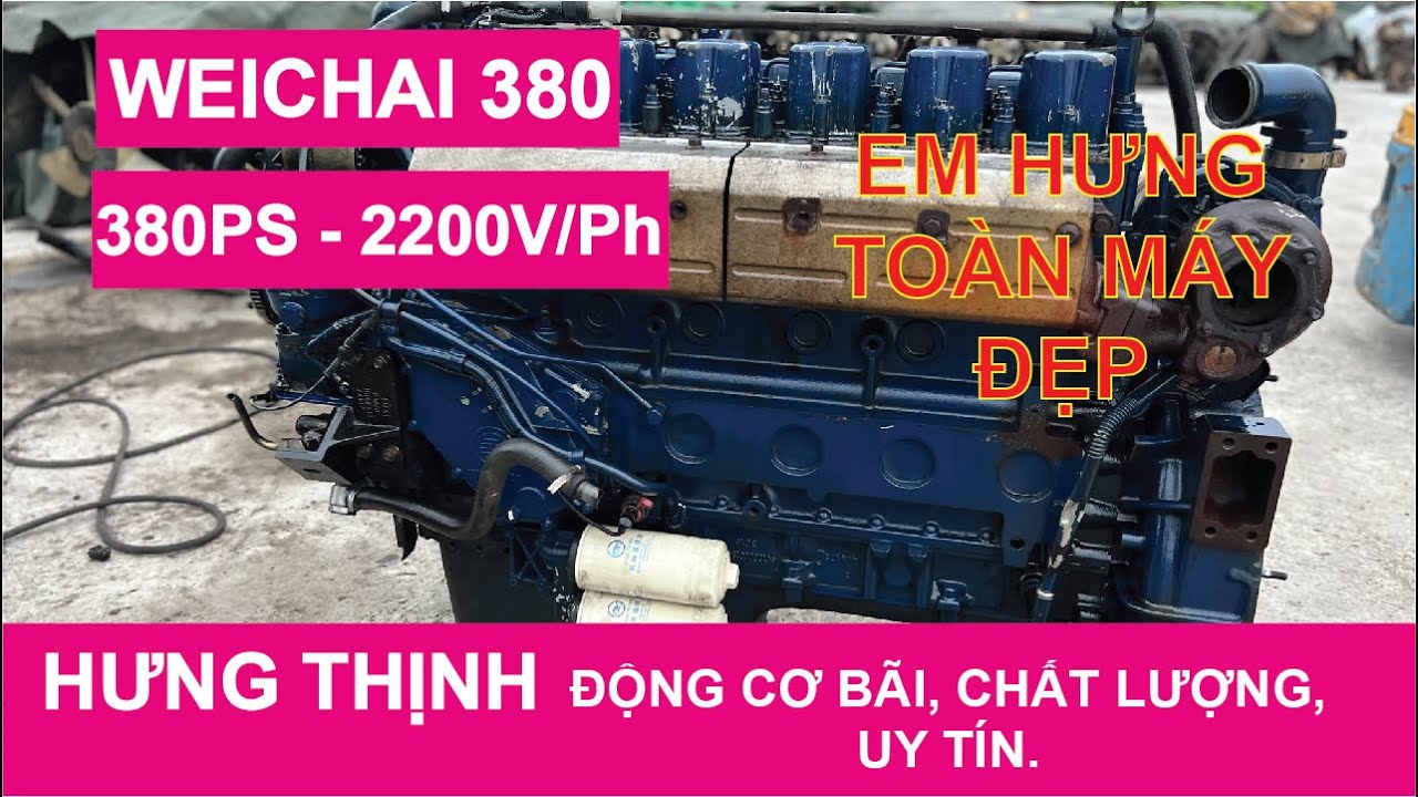 Động Cơ Hưng Thịnh | WEICHAI 380 | Test Máy Cho Anh Kỳ Ở Đồng Nai