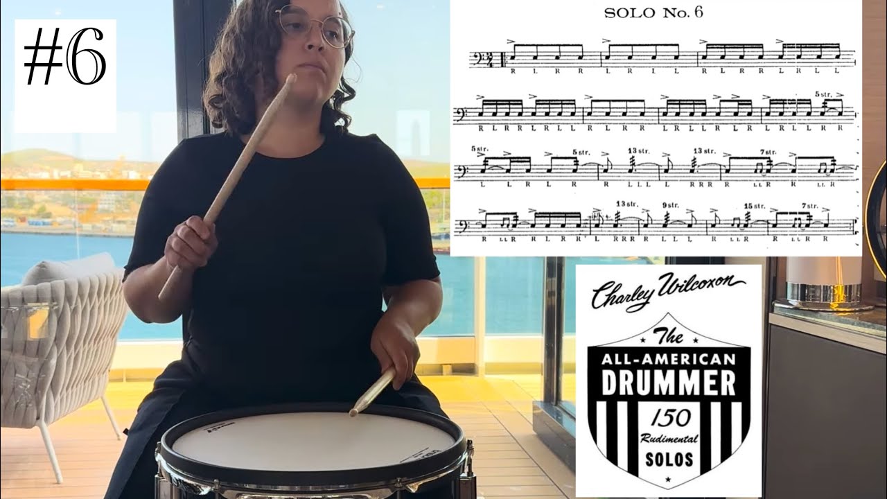 Learn this Solo: Solo #6 - Charley Wilcoxon - 150 Rudimental Solos (Fast and Slow)