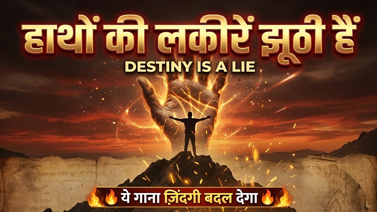 हाथों की लकीरें झूठी हैं | Destiny Is A Lie | Best Motivational Song 2026 | Hindi Motivation 🔥
