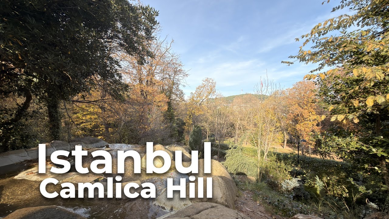 Relaxing Walk in Chamlica Hill Park, Istanbul 🇹🇷 | 4K Walking Tour | Ambient Sounds