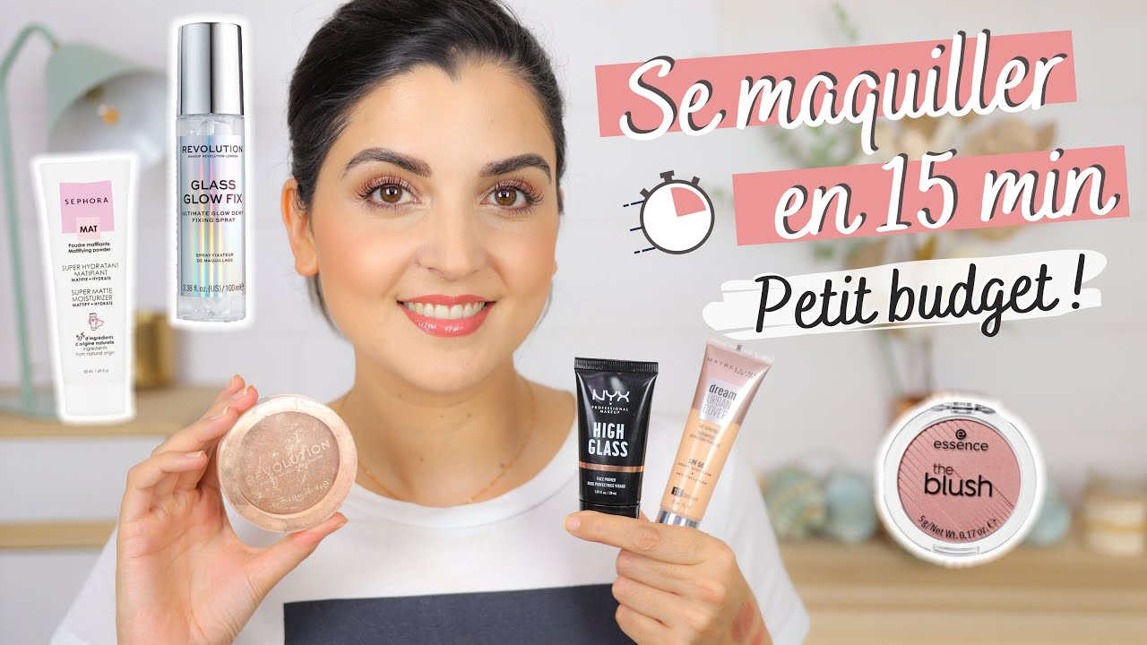 SE MAQUILLER en 15 MINUTES : Version PETITS PRIX / PRIX ABORDABLES - Maquillage rapide et facile