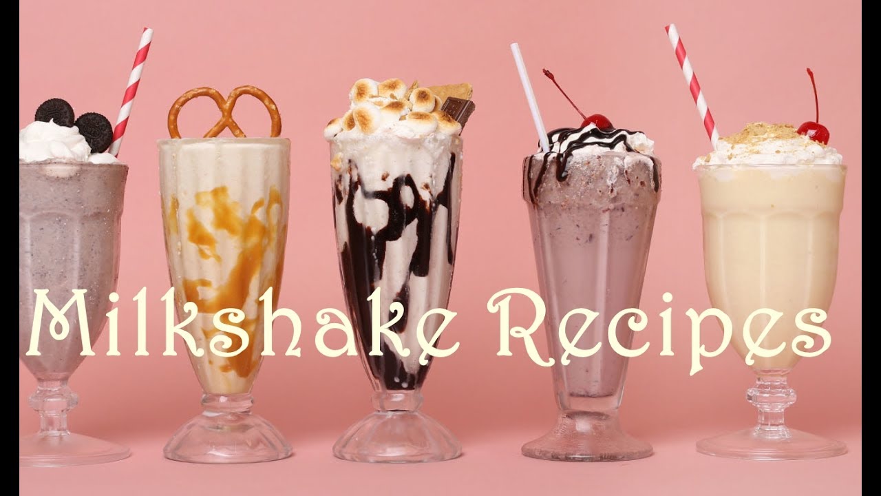 Dairy Free Milkshakes 4 Ways