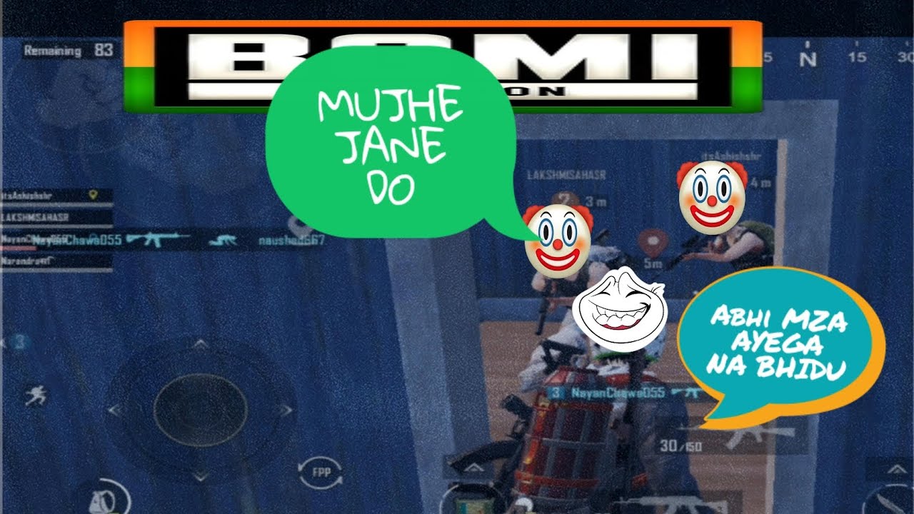 bgmi funny gameplay hindi bgmi funny gaming bgmi funny game