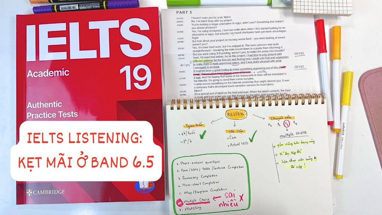 Cách nâng band điểm IELTS Listening từ 6.5 lên 8+ | Chững hoài ở band 6.5