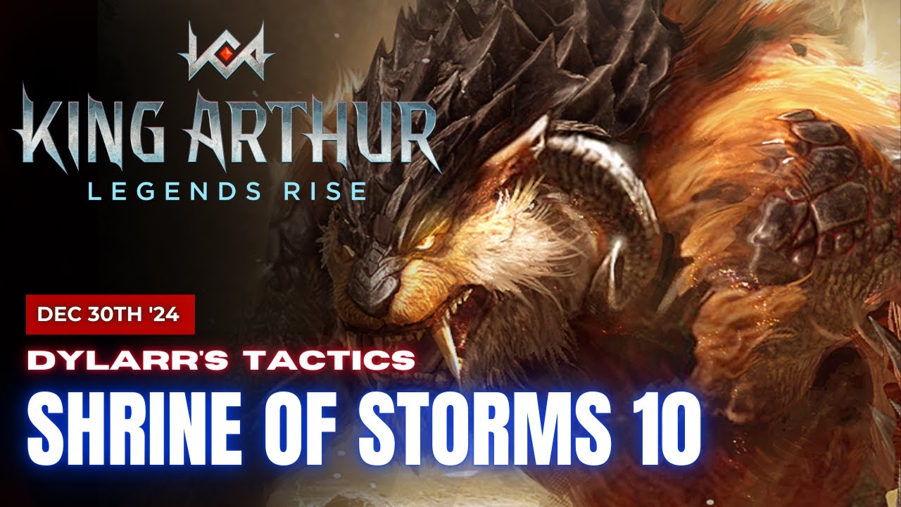 How to Beat the Tarrasque Dungeon 10 | Shrine of Storms | King Arthur Legends Rise