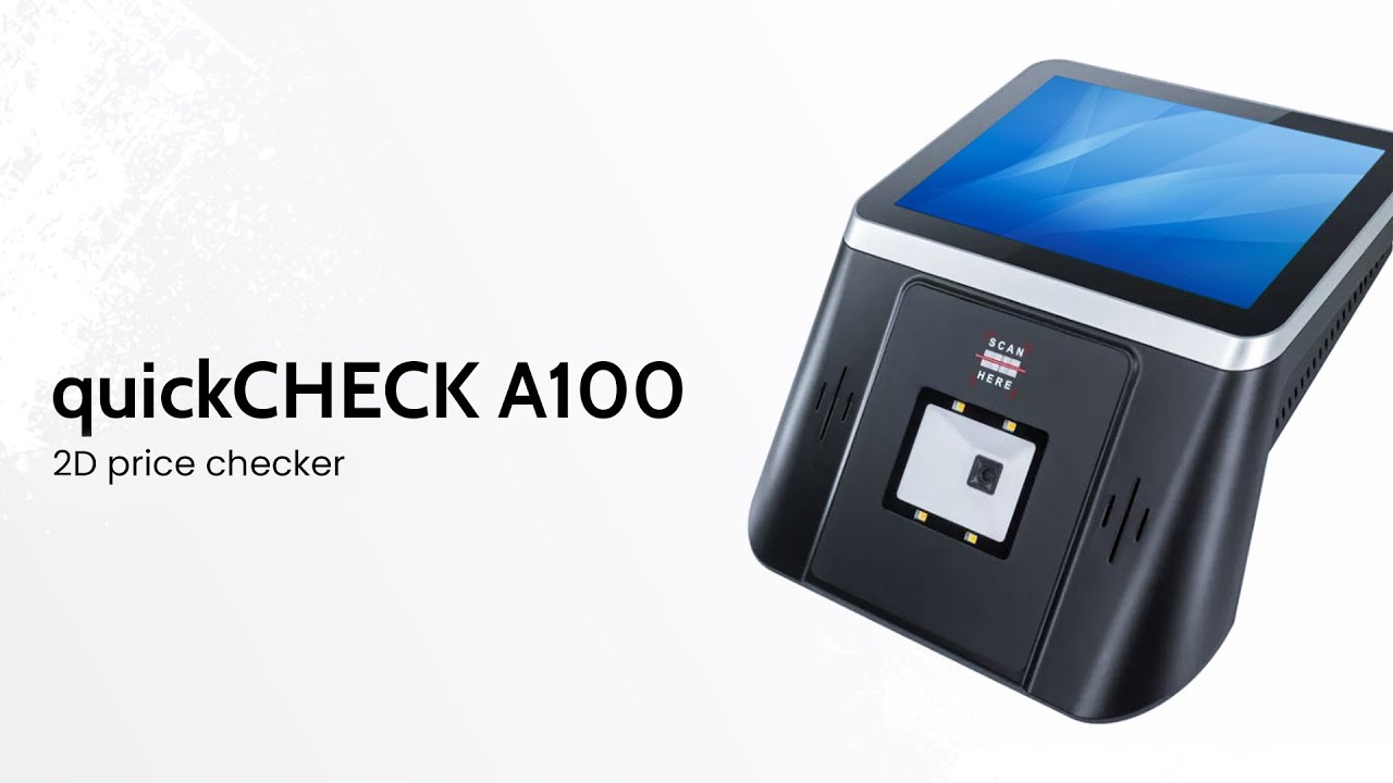 Price Checker with Touch Display 2D, density codes from a greater distance HDWR quickCHECK A100