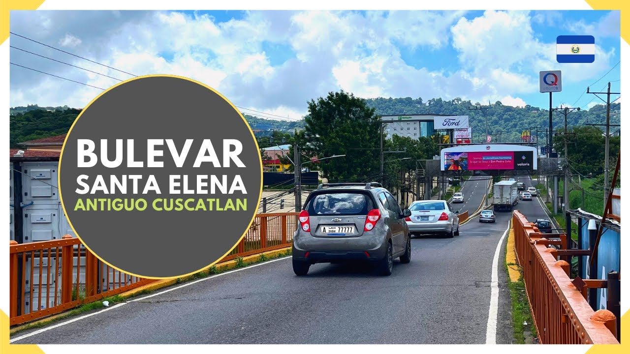 Éste es el BULEVAR SANTA ELENA en ANTIGUO CUSCATLAN - EL SALVADOR 2023