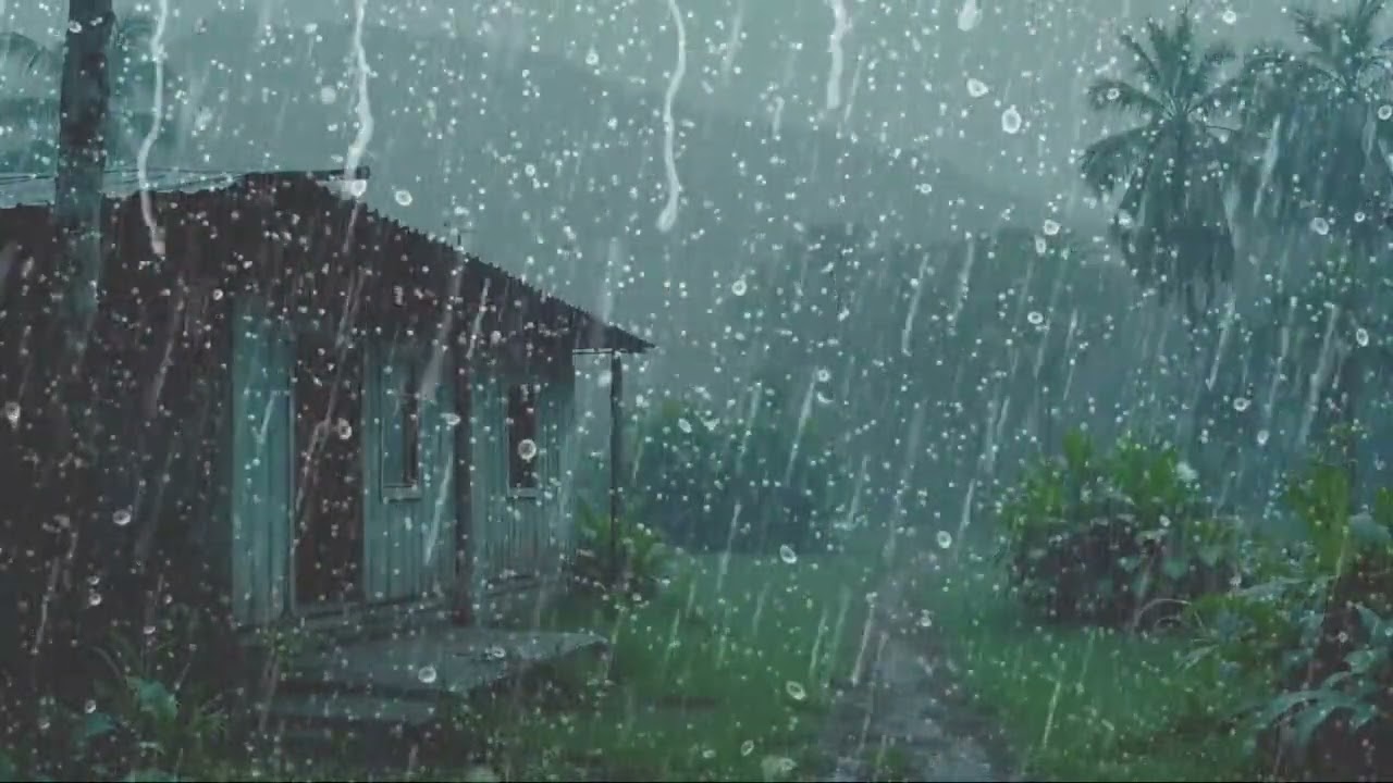 Rain Sounds for Sleeping 10 Hours | Gentle Night Rain on WindowRain Sounds