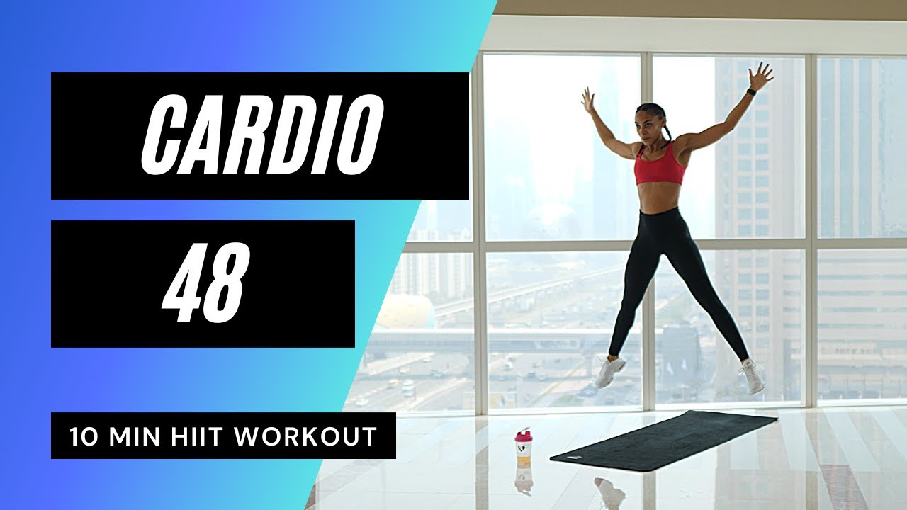 10 MIN CARDIO HIIT WORKOUT // Intense Calorie Burn | MrandMrsMuscle