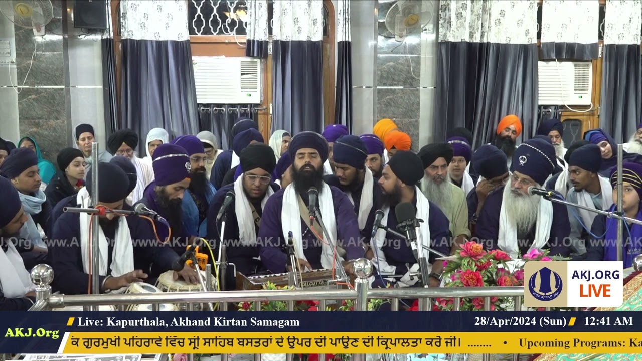 023 Kapurthala 27April2024 SatEve Rainsabai Keertan Bhai Pritpal Singh Jee Regina