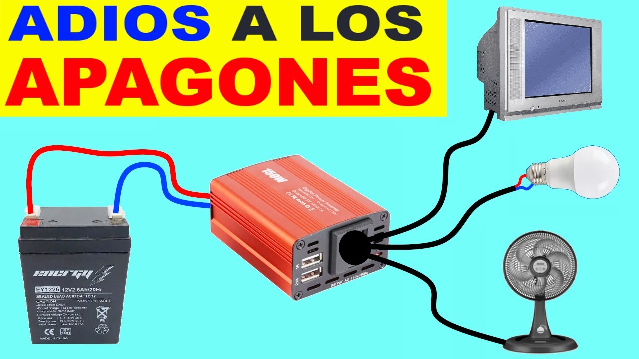 Como Tener Electricidad cuando se va la luz! Sin usar panel solar!