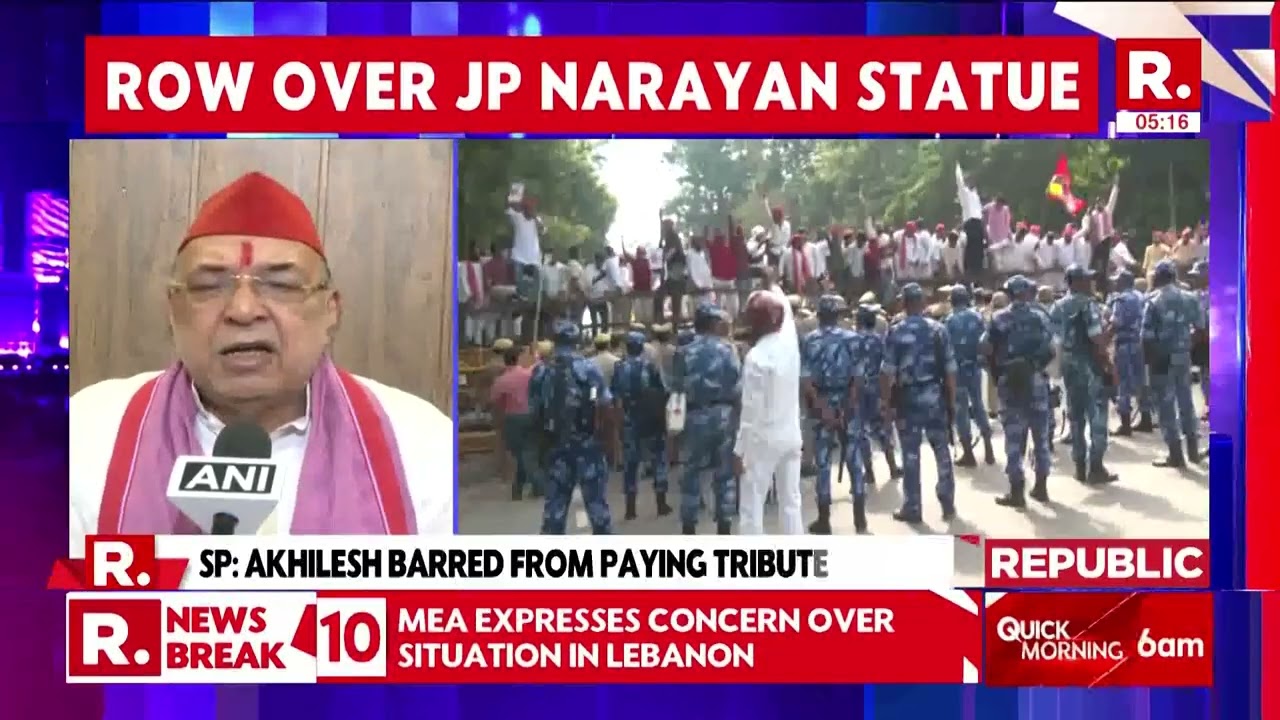 Breaking News: Showdown In Lucknow Over JP Narayan Statue Controversy | BJP | SP