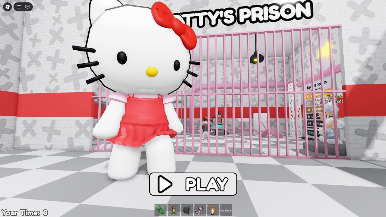 Kitty prison run escape obby | OBBY ROBLOX || Nonstop no death 4k #roblox #obby