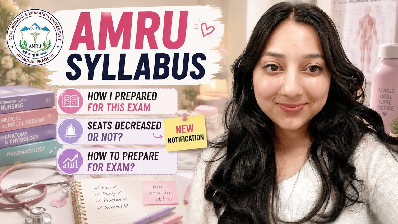 AMRU BSc Nursing exam tips and FAQ✨💐