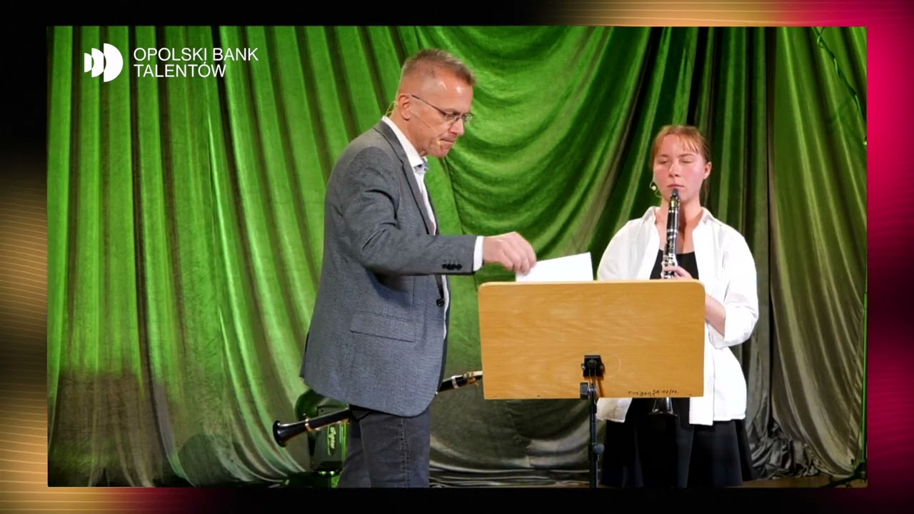 Arkadiusz Adamski - klarnet - stypendystka Matylda Uszyńska