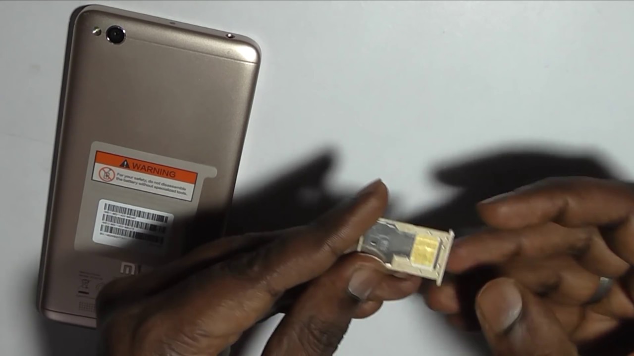 Xiaomi Redmi 4A: How to insert SIM (Micro + nano)