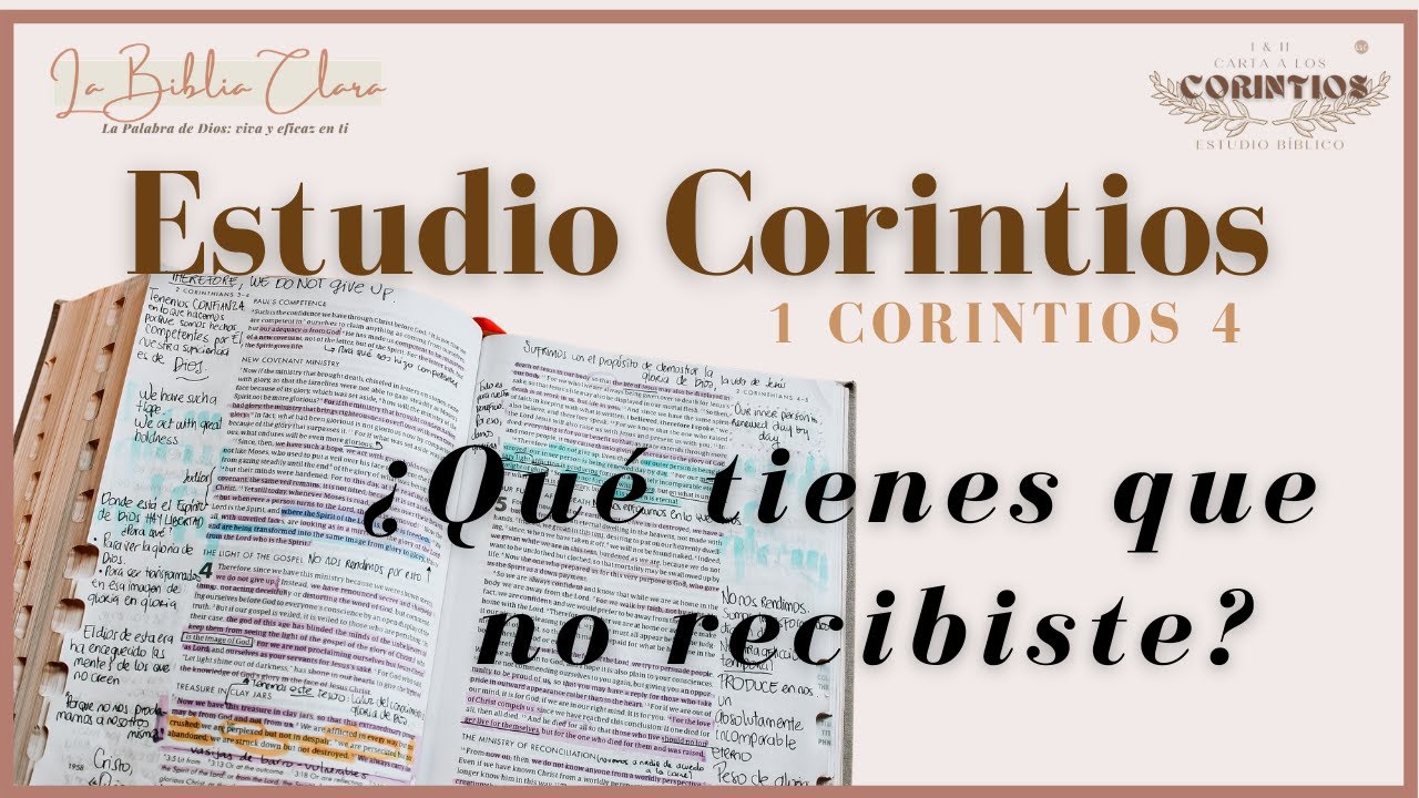 Estudia Corintios conmigo - 1 de Corintios 4