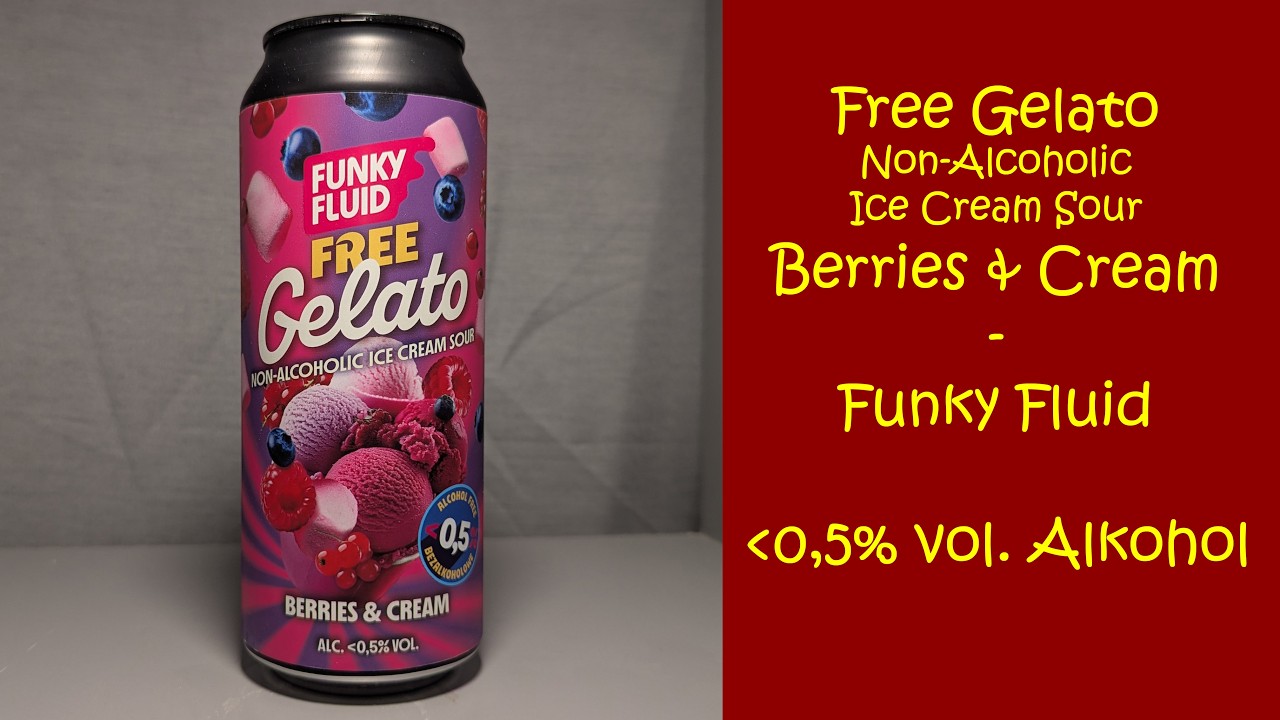 Funky Fluid - Free Gelato Non-Alcoholic Ice Cream Sour Berries & Cream - Verkostungsvideo