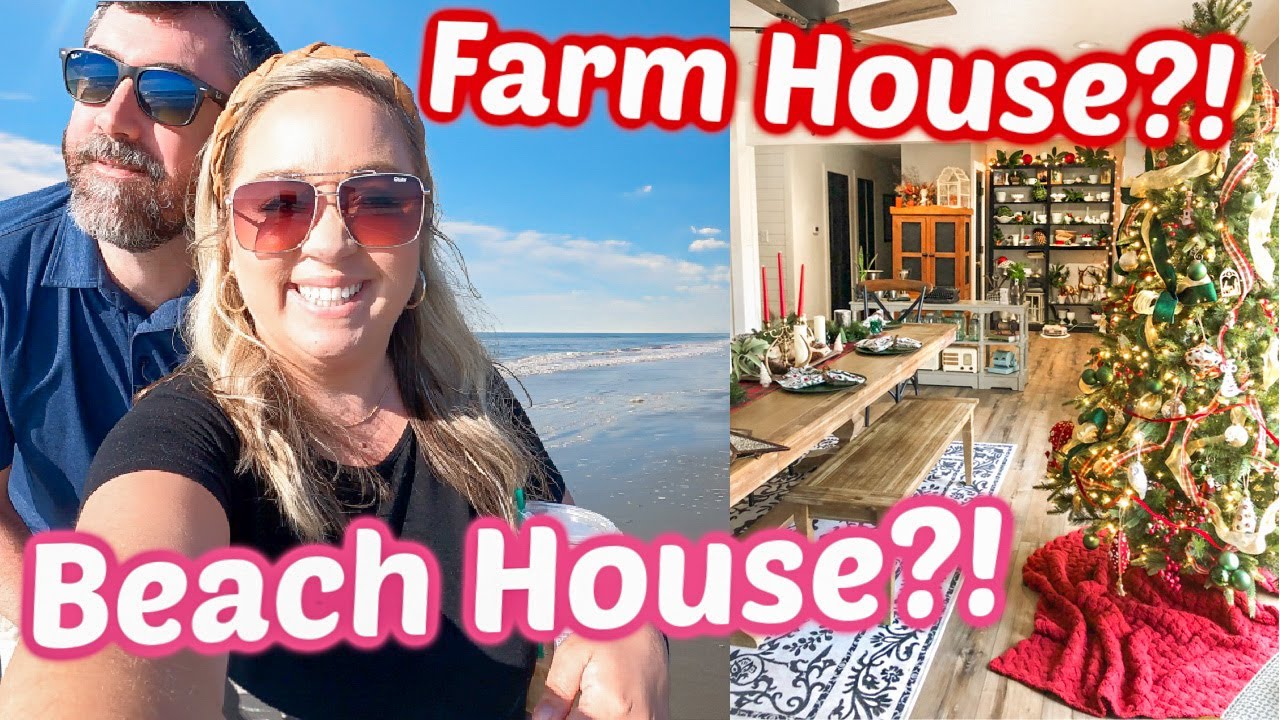SPONTANEOUS BEACH TRIP TO LOOK AT A HOUSE | MOM'S FARMHOUSE CHRISTMAS DECOR | JESSICA O'DONOHUE