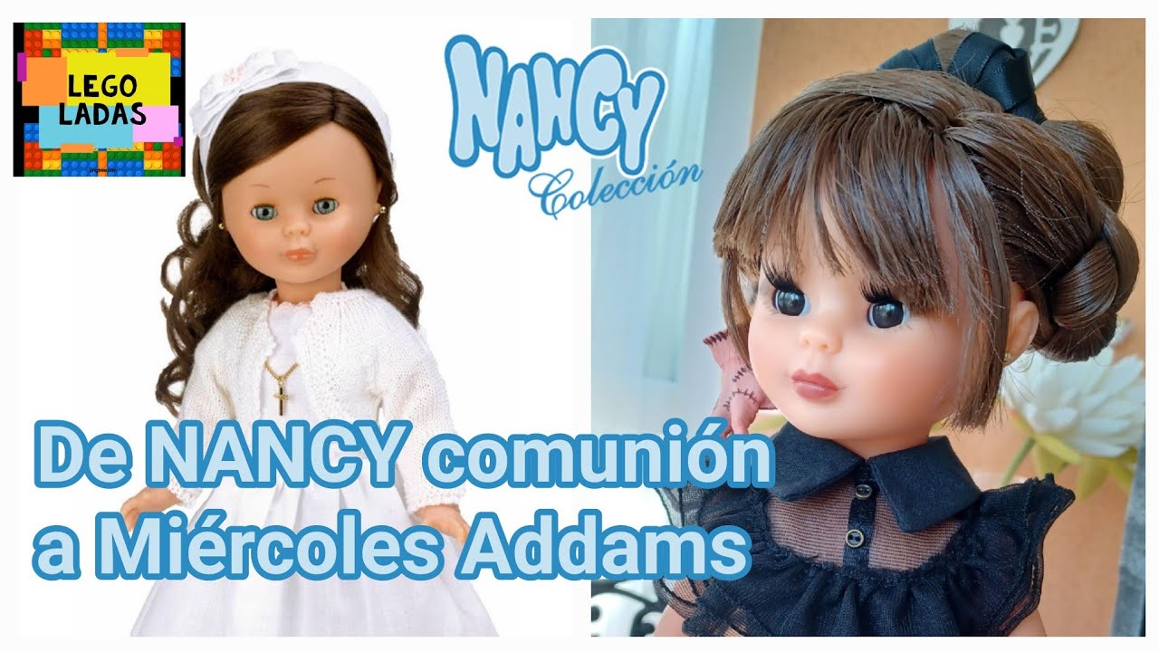 Customización de Nancy comunión a Miércoles Addams. DIY