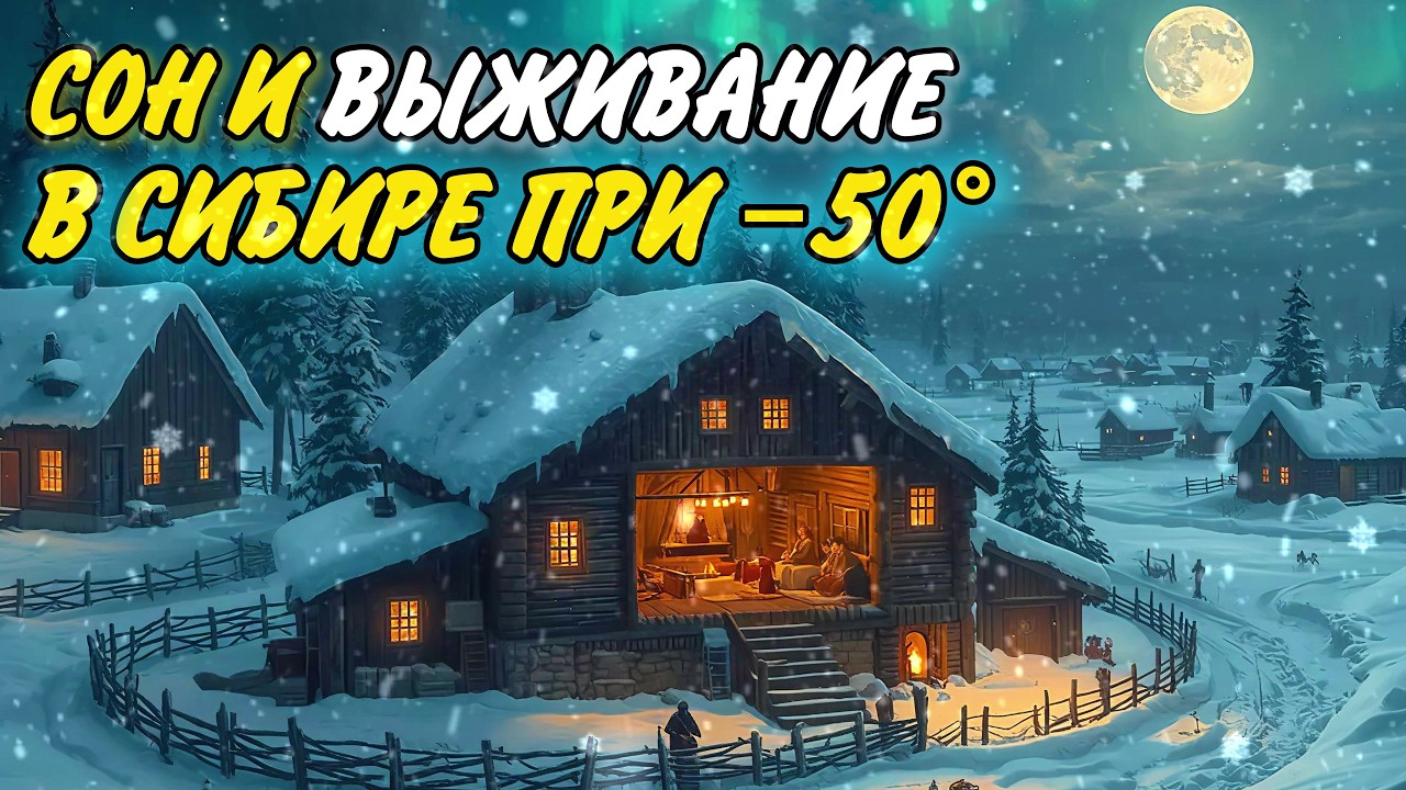 Сибирская Деревня 19 века: как люди переживали самые долгие зимы🌛Лекция для сна