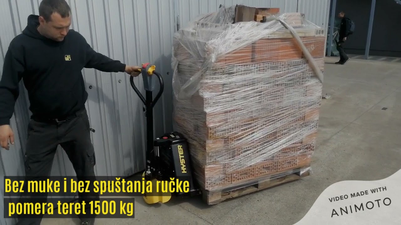Hyster litijum jonski paletar 1500 kg nosivosti
