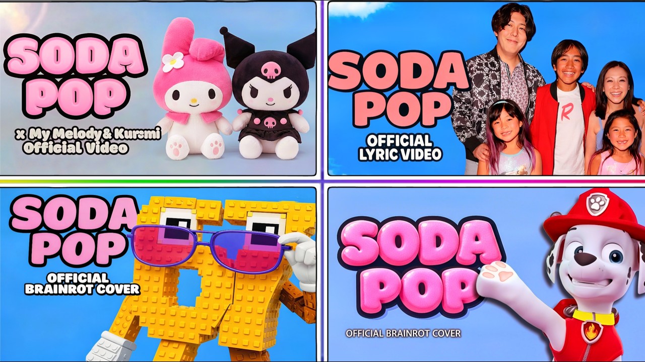 SODA POP - SIX SEVEN 67 SAHUR ROBLOX 🆚 RYAN'S WORLD 🆚 PAW PATROL 🆚 MELODY AND KUROMI - MUSIC BATTLE