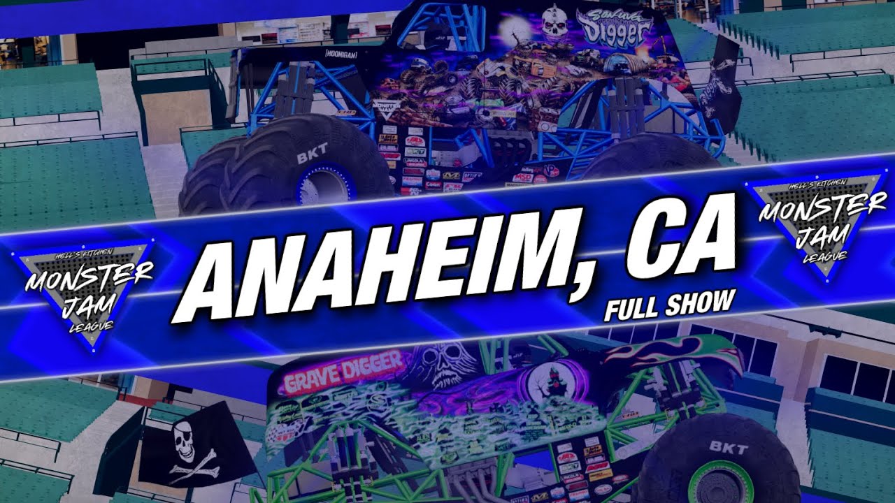 Monster Jam BeamNG.Drive FULL SHOW | Anaheim,CA | Stadium Tour Blue