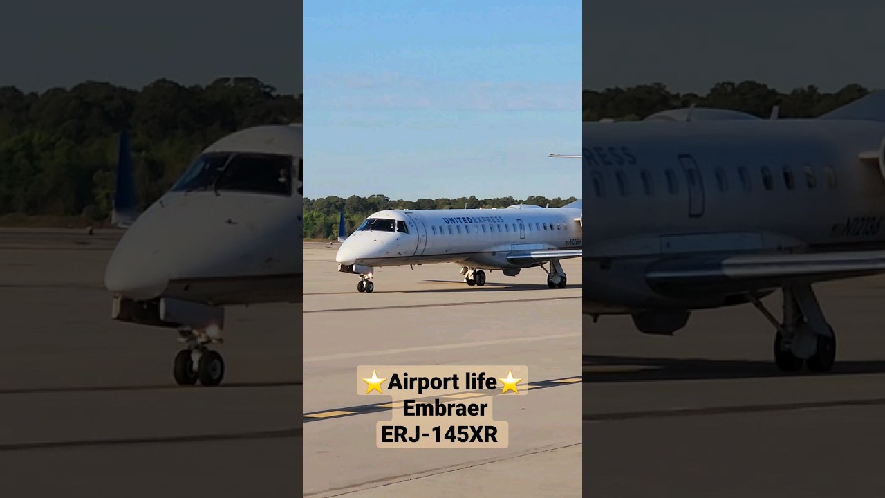Embraer ERJ-145XR, United Express #shorts #airport #airplane #airportlife #ramp #embraer #aeroplane