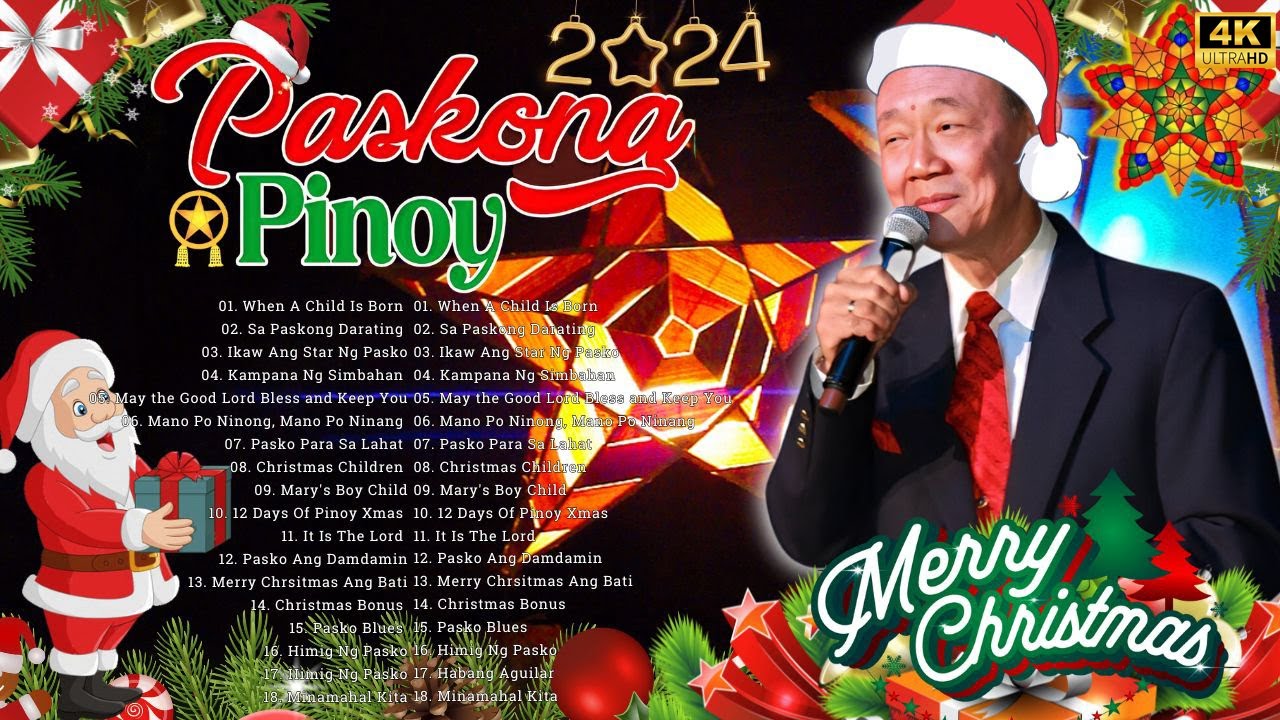 Traditional Tagalog Christmas Songs🎅Paskong Pinoy Collection 🎄🎁When A Child Is Born