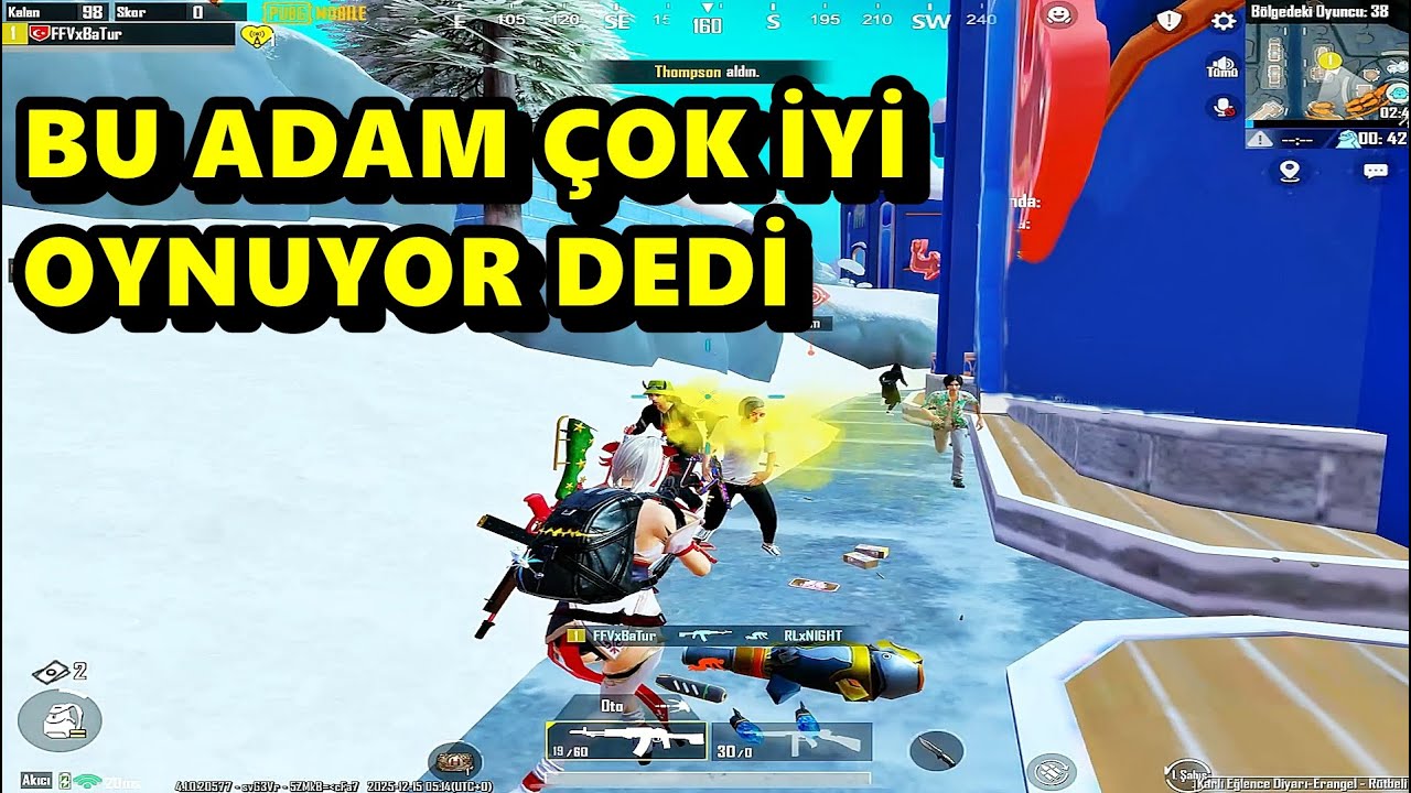 BU ADAM ÇOK İYİ OYNUYOR YA DEDİ ! BATUR GAME SOLO SQUAD PUBG MOBİLE