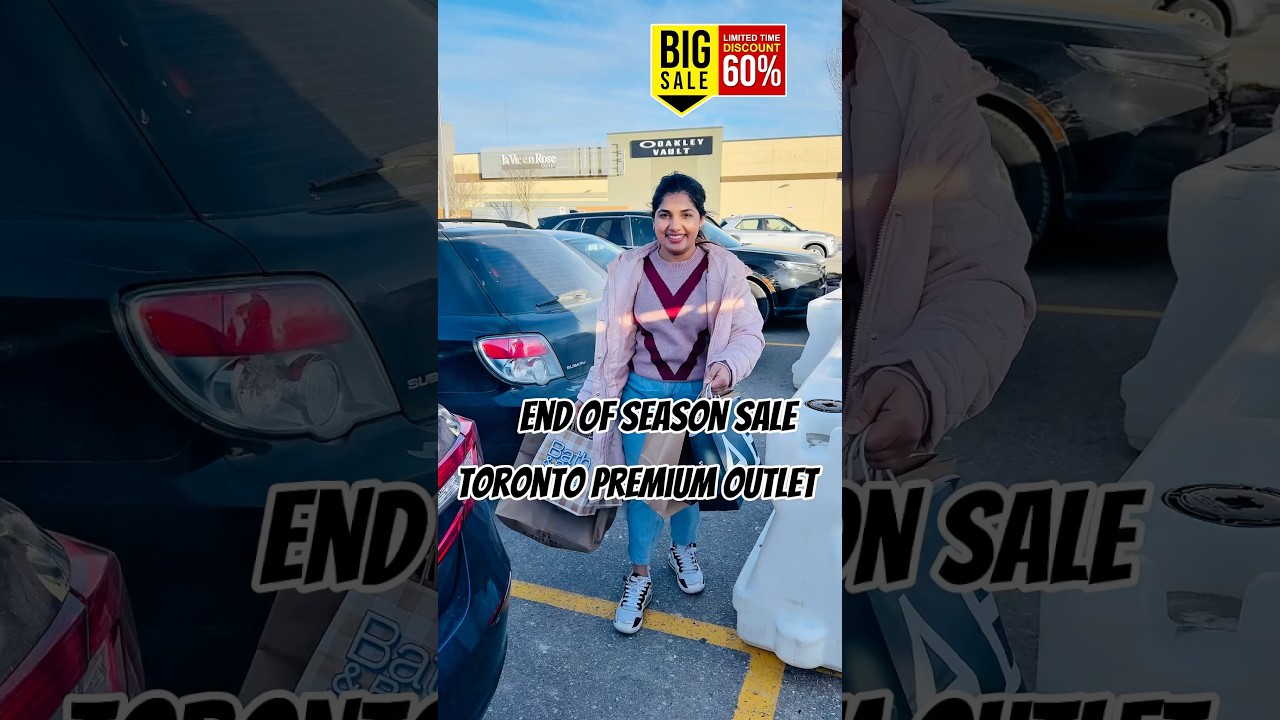 End of season Sale 🥳 🛍️Toronto Premium Outlet #anjanavishnuvlogs #shortsvideo #shopping #sale