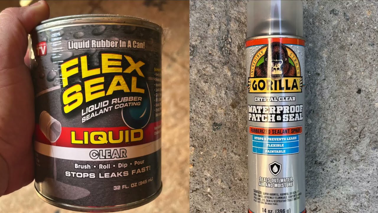 Sealant Comparison Flex Seal & Gorilla Patch