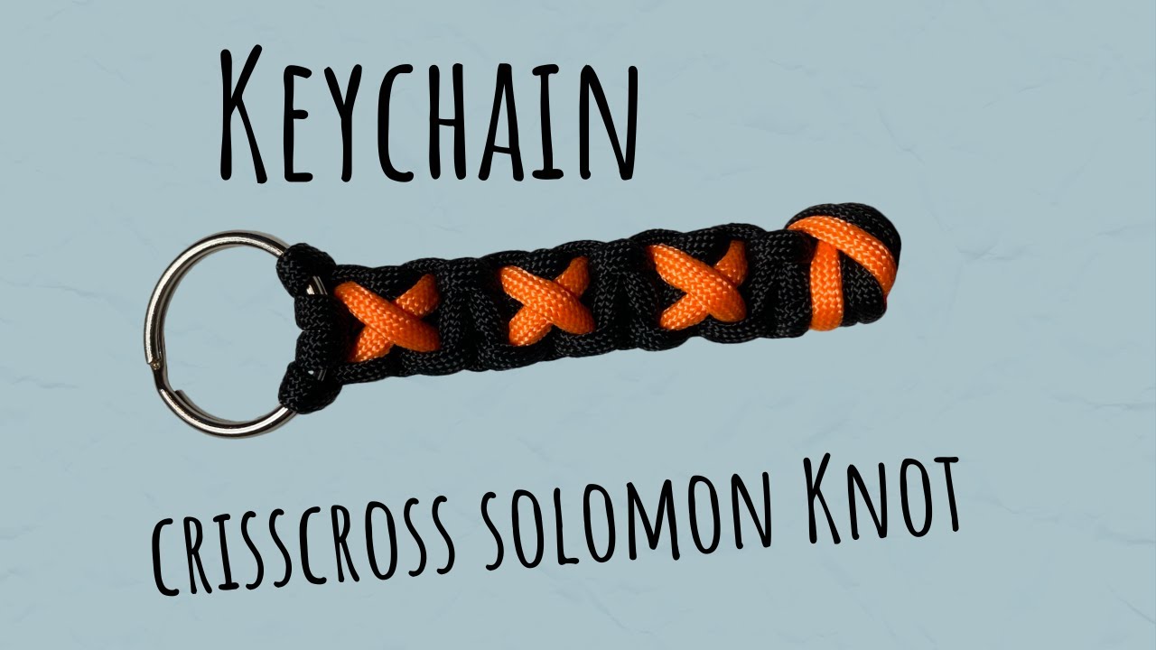 Crisscross Solomon Paracord Keychain