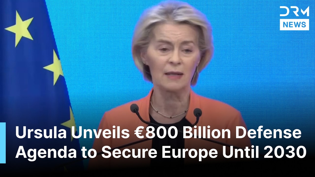 BREAKING NEWS: Von der Leyen Unveils Massive €800 Billion EU Defense Surge Until 2030 | AC1B