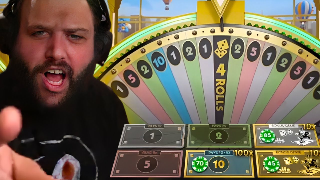 WE GOT 4 ROLLS WITH A 10X MULTIPLIER ON THE MONOPOLY LIVE WHEEL!